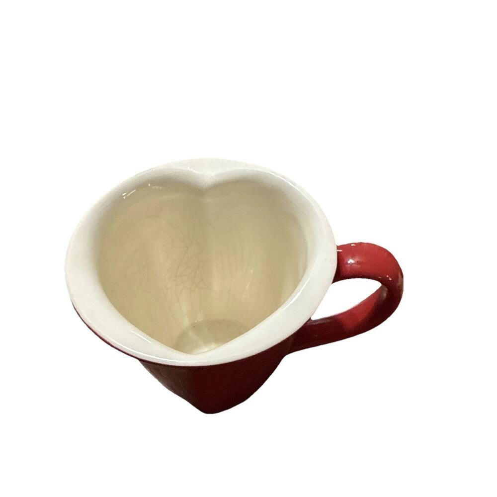Hallmark A Cup Of Love Red Heart Shaped Coffee Tea Cup Mug 12 oz Valentine
